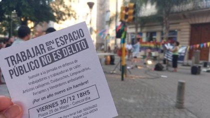 Jornada de lucha en Concordia: “El trabajo callejero no es delito”