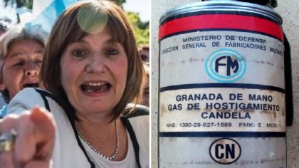 Cae otra mentira de Bullrich: la “granada” de uno de los presos por la Ley Bases era del Ministerio