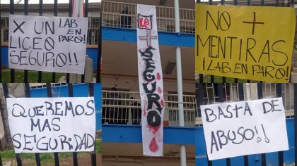 Estudiantes del Liceo Andres Bello entraron en paro por violencia al interior del establecimiento 