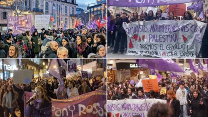 Un 8M con masivas manifestaciones feministas en el Estado Español