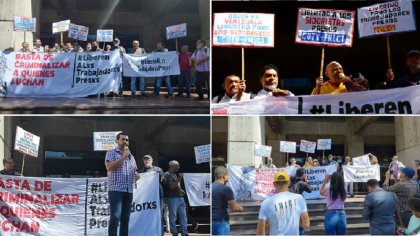 Ante la Defensoría del Pueblo exigen libertad de los trabajadores sidoristas Leonardo Azocar y Daniel Romero