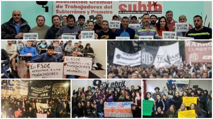 Amplísimo apoyo de trabajadores y estudiantes porteños a la heroica lucha del neumático