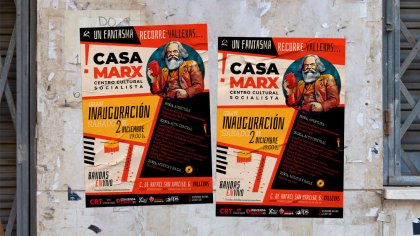 Casa Marx abre sus puertas, un nuevo centro cultural socialista en Vallekas