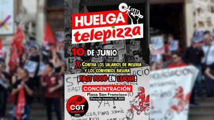 Huelga en Telepizza contra los recortes del convenio y los salarios de miseria