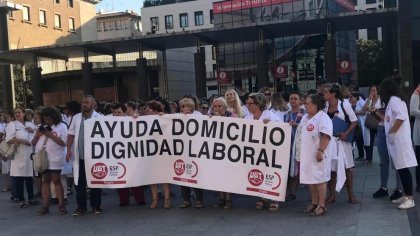 Trabajadoras de ayuda a domicilio denuncian peores condiciones en la contrata para el Ayuntamiento Zaragoza