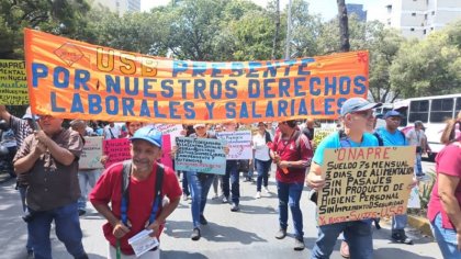 Trabajadores protestaron en Caracas: “A 34 años del Caracazo, es peor el paquetazo”