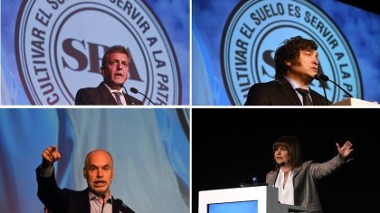 La Rural: Massa, Milei, Larreta y Bullrich a la caza del voto de la oligarquía con olor a bosta