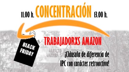 Black Friday: Co.bas y CGT convocan una concentración frente a las oficinas de Amazon en Madrid