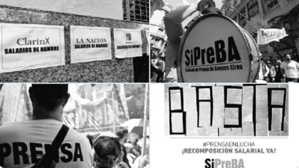 #Prensa en Lucha: paros, quite de firmas y cese de tareas por reclamo salarial este jueves