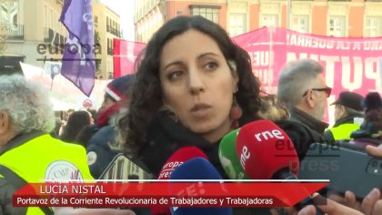 Lucía Nistal, portavoz de la CRT: “la salida a la guerra de Ucrania solo puede venir de la clase trabajadora de manera independiente”