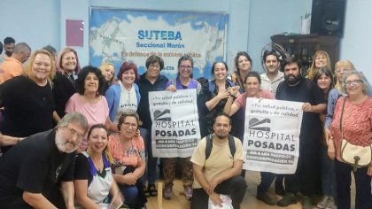 Hospital Posadas: docentes y escritores sumaron su voz contra los despidos y para defender la salud pública