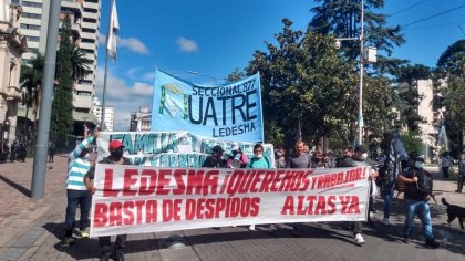 Uatre Ledesma apoya la lucha de los trabajadores del neumático 