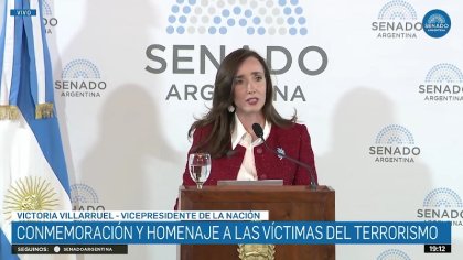 Propaganda negacionista: Villarruel usó al Senado como tribuna para defender genocidas