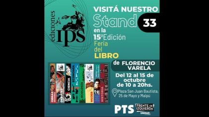 Ediciones IPS participará en la Feria del Libro de Florencio Varela