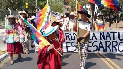 Con cuestionamientos a Gerardo Morales finalizó la marcha indígena por el agua y la vida 