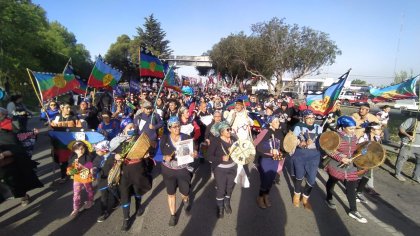 Gran convocatoria en la marcha interprovincial contra la represión al pueblo mapuche