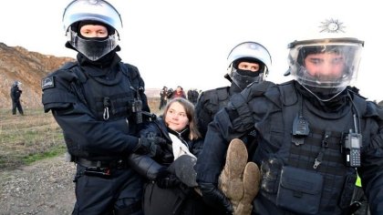 Greta Thunberg detenida por apoyar protestas contra una mina de carbón en Alemania