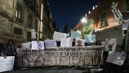 Por la afiliación pública y urgente de docentes de asignatura en la UACM