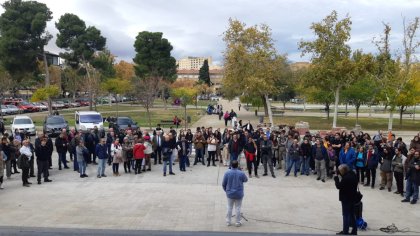 Protestas contra el ataque a la memoria histórica del gobierno de PP-VOX en Aragón