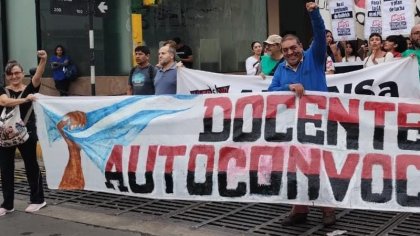 Docentes autoconvocados de Salta exigen la liberación de Nahuel Morandini 