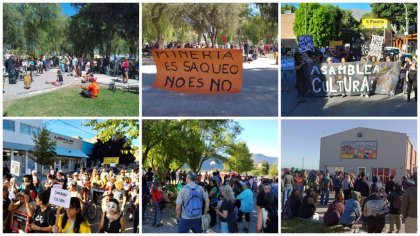 Cacerolazo cultural en Chubut 