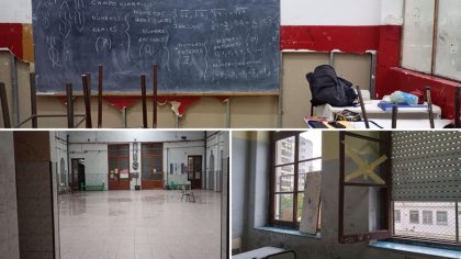 Escuelas inundadas, filtraciones y riesgo edilicio