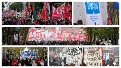 Video y documento del acto en Plaza de Mayo contra el plan Milei, la traición de la CGT y la masacre en Gaza