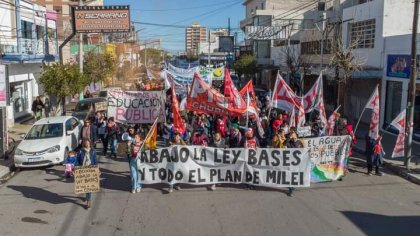 Chubut: “Solo con paros y movilizaciones se puede derrotar la ley”