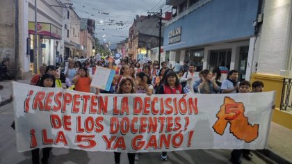 Ganó la lista 5. La docencia del sindicato Adep movilizó contra el fraude en Jujuy