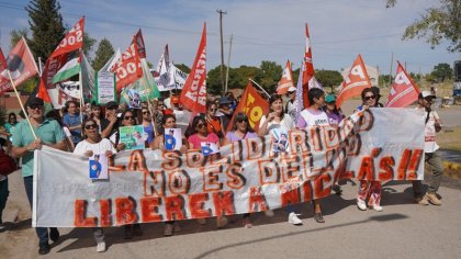 Movilización en Senillosa: piden por la libertad del voluntario detenido