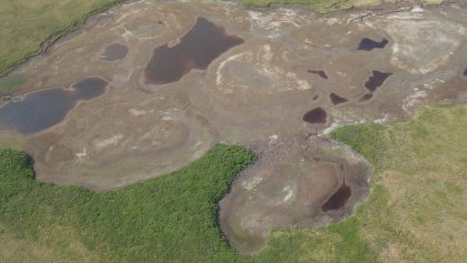 Desaparecen los lagos del Ártico por la crisis climática