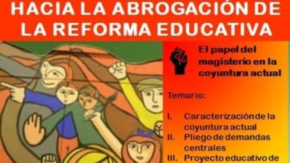 Cientos de maestros participan en foro por la abrogación de la reforma educativa