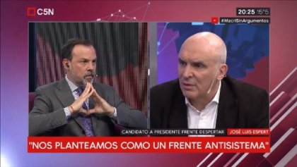 Se supo la verdad: el “antisistema” Espert apoya al conservador Larreta