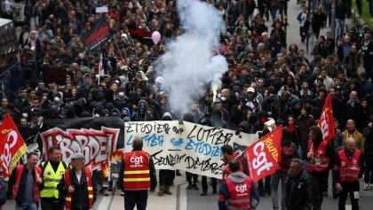 Francia se paraliza por la mayor huelga general en décadas 