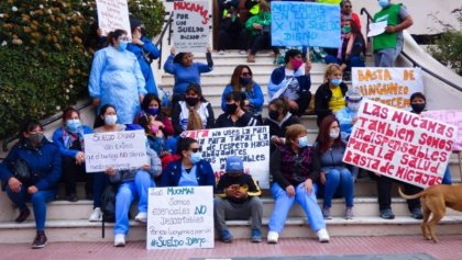 Las mucamas de la primera línea en Patagones exigen aumento y se plantan ante al intendente