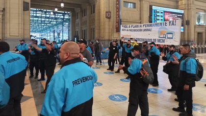 Constitución: nueva protesta de ferroviarios tercerizados ante los engaños del Gobierno