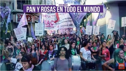 8M: Pan y Rosas llama a movilizarse a nivel internacional - YouTube