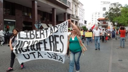  Salta: volvieron a manifestarse por la libertad de los choferes de UTA