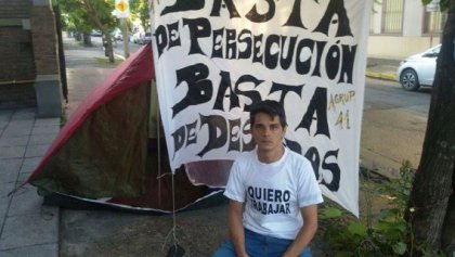 Chofer de la línea 41 en huelga de hambre contra despido discriminatorio