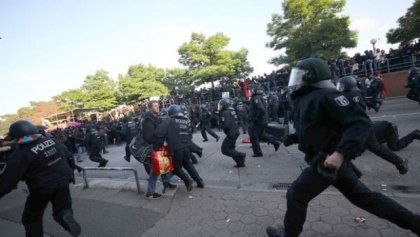 Violenta represión en la cumbre del G-20