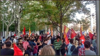 A pesar de la represión, en Zaragoza también se lucha por el derecho a decidir