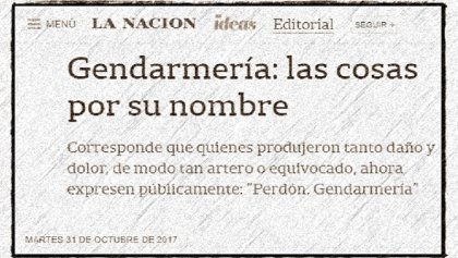 La Nación quiere que las víctimas les pidan perdón a los asesinos