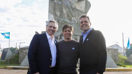 La foto del reencuentro: Fernández, Kicillof y Massa se mostraron juntos en Necochea