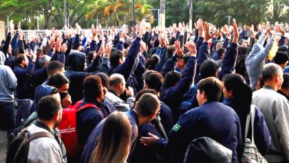 Trabajadores en huelga de aeronáutica brasileña fueron brutalmente reprimidos