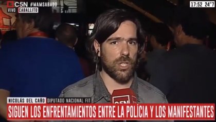 Nicolás del Caño: "El reclamo es porque se vaya Piñera y el pueblo decida verdaderamente"