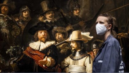 Inteligencia artificial permite ver “La ronda nocturna” como Rembrandt la pintó