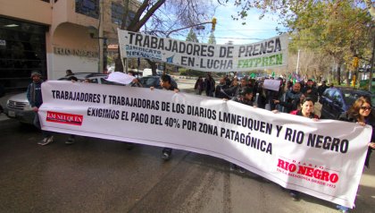 Histórico: trabajadores de Prensa de Neuquén y Río Negro ganaron el 40% de zona patagónica