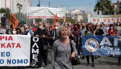 Huelga de docentes en Grecia contra ley de evaluación en colegios