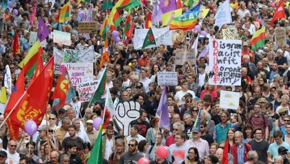 [Video] Cien mil personas en las calles de Hamburgo en el final del G20