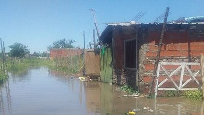 Se inundó otra vez el Barrio Nueva Unión